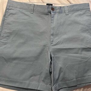 J. Crew Men's Sky Blue Flat Front Shorts
